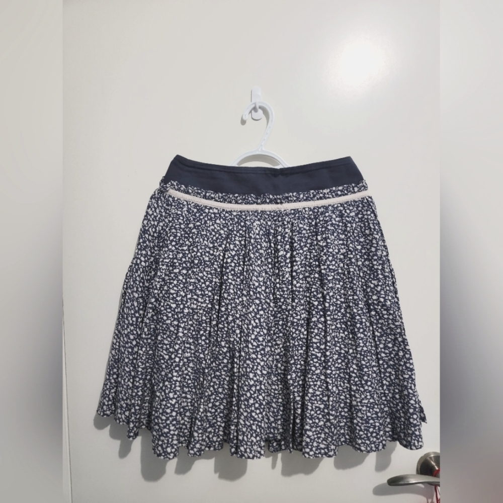 French Connection Navy and White Floral Skirt